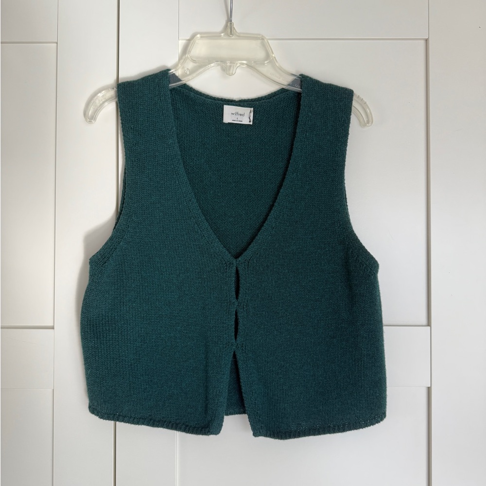 🌲aritzia wilfred knit vest🌲